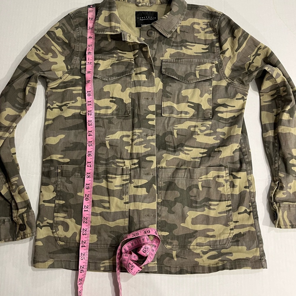 SANCTUARY GREEN CAMO BUTTON JACKET (a406) - Picture 6 of 12